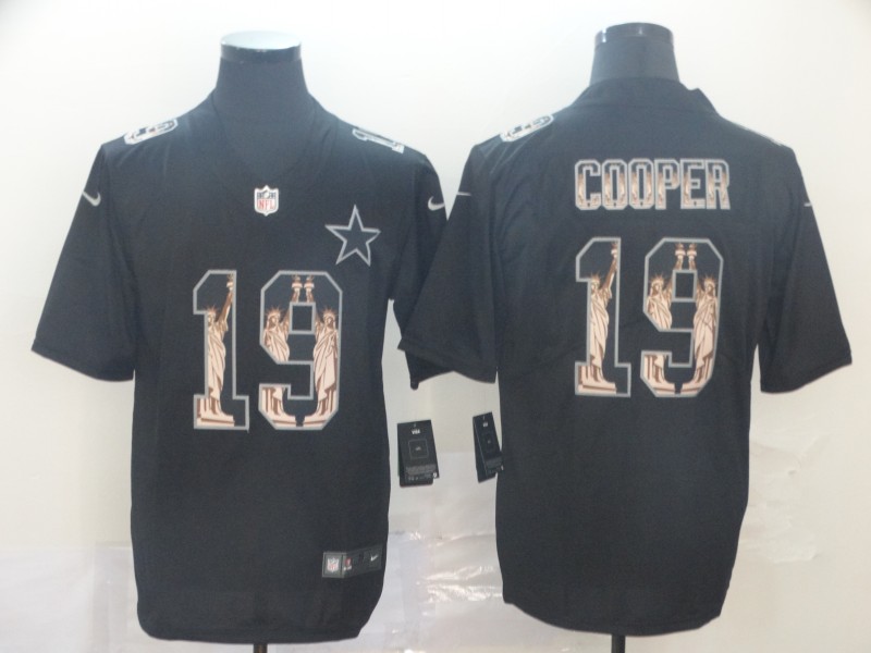 Men's Dallas Cowboys Amari Cooper #19 Black Authentic Jersey